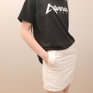 UNIQLO White Textured Skirt